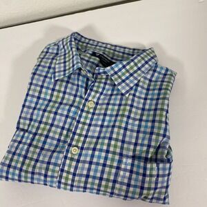 Cremieux Classics  BT 2XB SS Men's Shirt Green/Blue T1‎